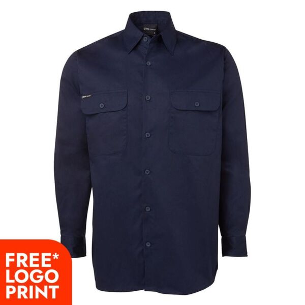 Mens Long Sleeve 150G Work Shirt Thumbnail